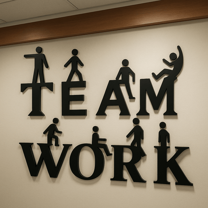 Teamwork 3D Creative Office Decor (tw01) - Wall Decorations