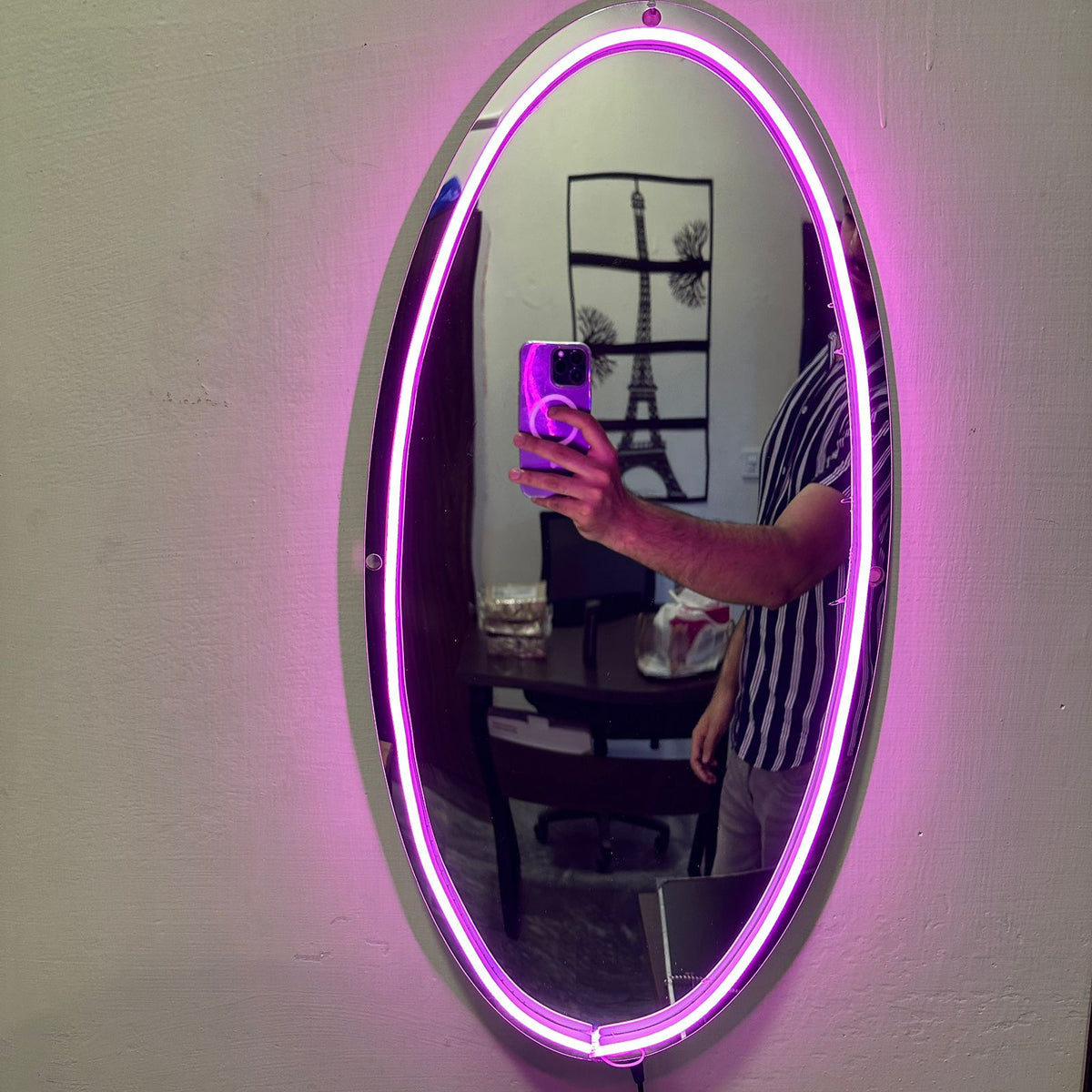 Neon Selfie Acrylic mirror for Room Walls