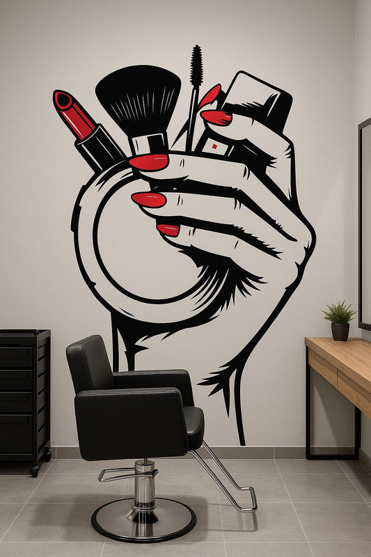 Salon Wall Decor Large Size 8x4 feet cover whole Wall of Salon