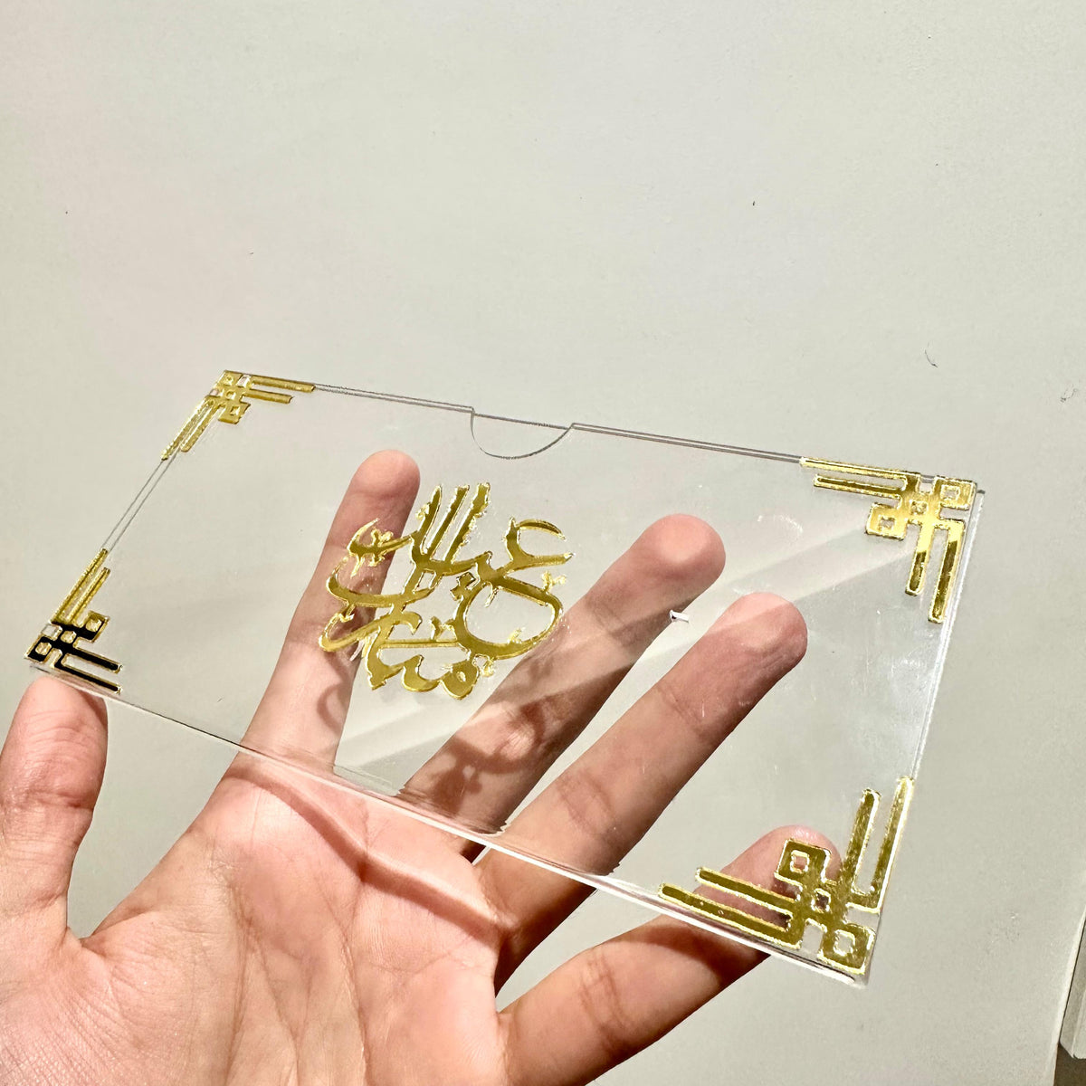 Premium Acrylic Eidi Envelopes – Eid Mubarak Gift Envelopes -COR01